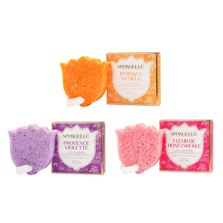 Body Wash Infused Buffer Les Fleurs Body Buffer Trio Set 2
