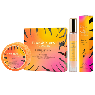 Body Wash Infused Buffer Poetic Melody Love & Notes Trio Set