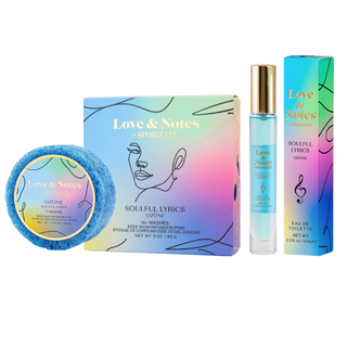 Body Wash Infused Buffer Soulful Lyrics Love & Notes Trio Set