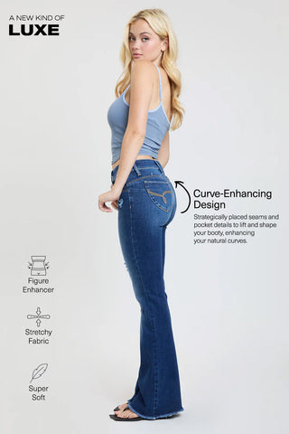 Pants Women's Luxe High Rise WannaBettaButt Flare Jeans