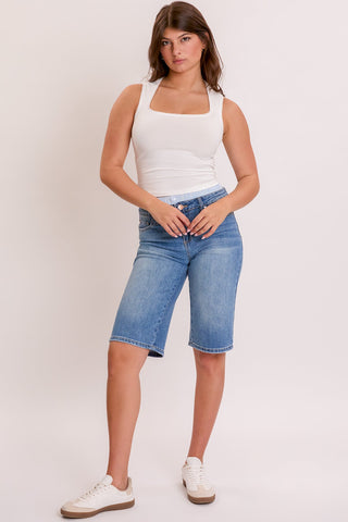 Shorts & Bermudas Women's Mid Rise Jort with Removable Boxer Waist