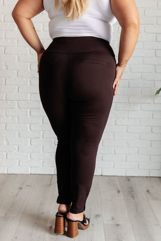Bottoms Magic Skinny 28" Pants in Chocolate