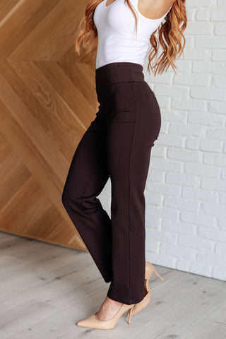 Bottoms Magic Straight Pants in Chocolate