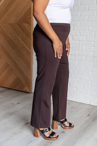 Bottoms Magic Straight Pants in Chocolate