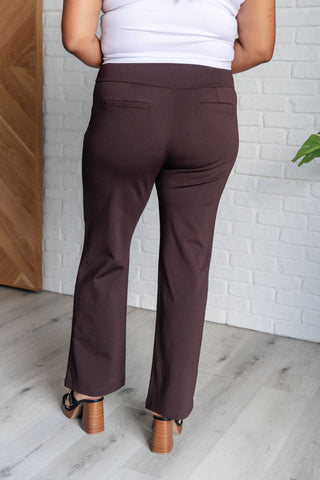 Bottoms Magic Straight Pants in Chocolate