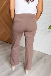 Bottoms Magic Straight Pants in Dark Mocha