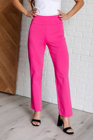 Bottoms Magic Straight Pants in Hot Pink