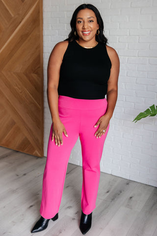 Bottoms Magic Straight Pants in Hot Pink