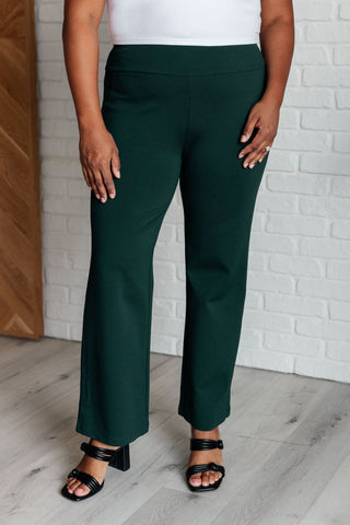 Bottoms Magic Straight Pants in Hunter Green