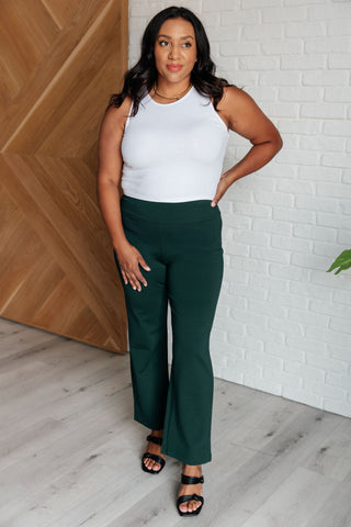 Bottoms Magic Straight Pants in Hunter Green