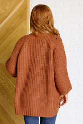 Layers Maybe Monday Cardigan in Chestnut