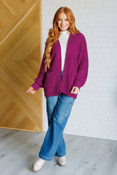 Layers Maybe Monday Cardigan in Berry