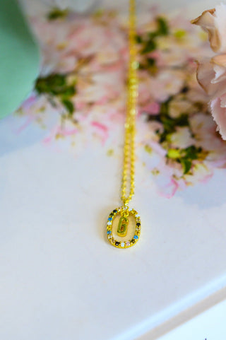 Accessories Mi Amor Gold Dipped Initial Necklace
