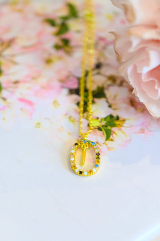 Accessories Mi Amor Gold Dipped Initial Necklace