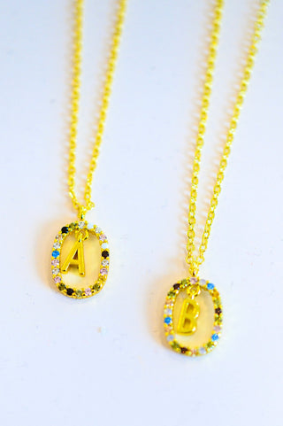 Accessories Mi Amor Gold Dipped Initial Necklace