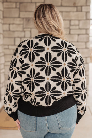 Tops Mid Mod Floral Sweater