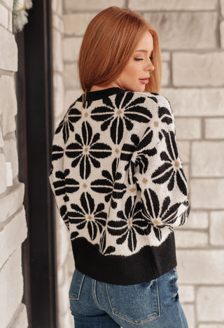 Tops Mid Mod Floral Sweater