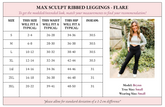 Molly Max Sculpt Ribbed Leggings - Flare - Girl Code Couture