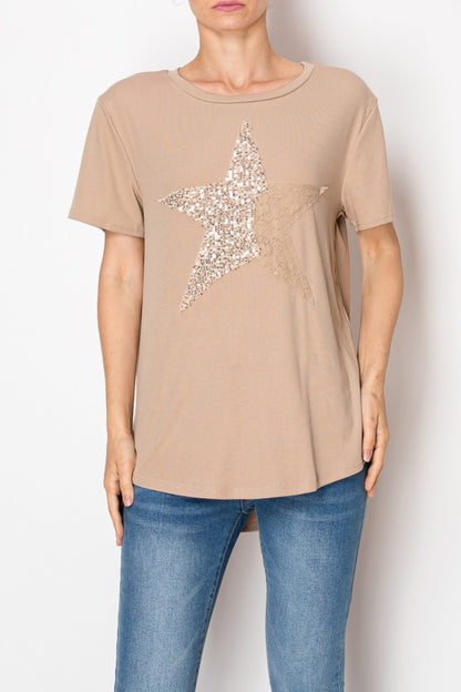 Taupe Star Shirt