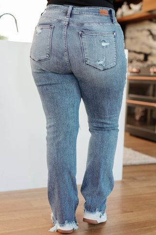 Denim O'Hara Destroyed Straight Jeans