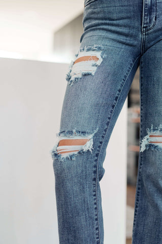 Denim O'Hara Destroyed Straight Jeans