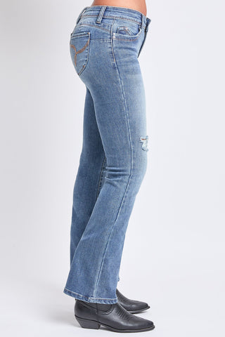 Women's WannaBettaButt Bootcut Mid Rise Jeans