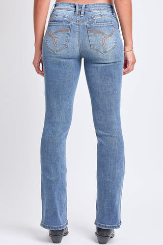 Women's WannaBettaButt Bootcut Mid Rise Jeans