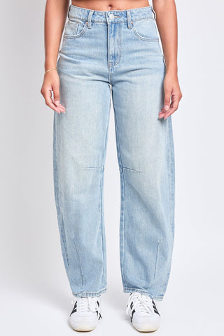 Pants Women's Rigid Detailed Barrel Jeans
