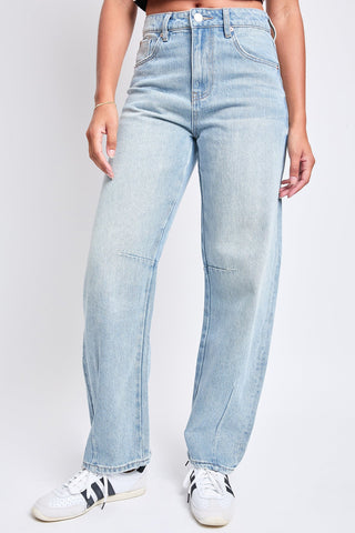 Pants Women's Rigid Detailed Barrel Jeans