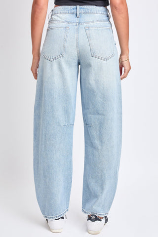 Pants Women's Rigid Detailed Barrel Jeans