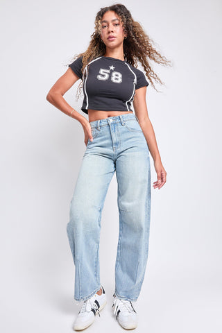 Pants Women's Rigid Detailed Barrel Jeans