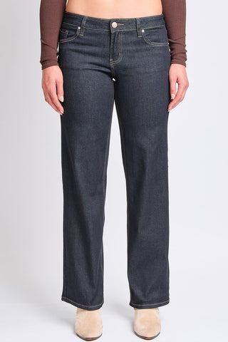 Pants Women's Low Rise Wide Leg Stretch Denim