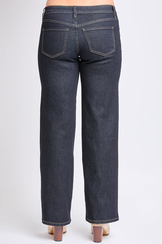 Pants Women's Low Rise Wide Leg Stretch Denim
