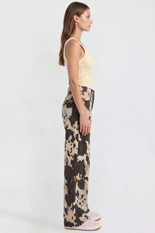 Women's Britney Printed Wide Leg Jeans