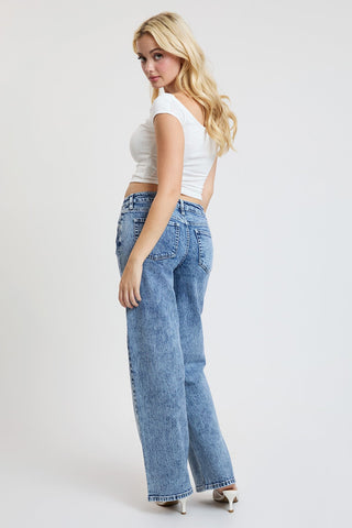 Women's Luxe Britney Wide Leg Jeans