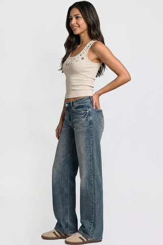 Women's Luxe Britney Wide Leg Jeans