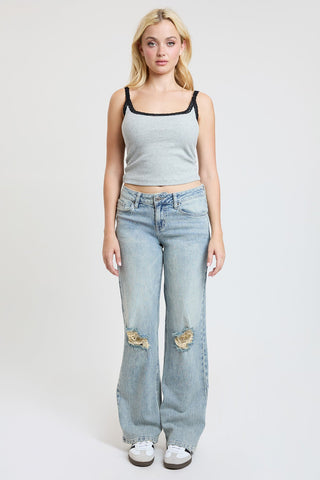 Women's Luxe Britney Wide Leg Jeans