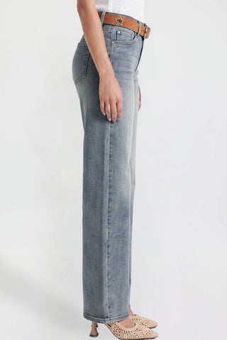 Women's Britney Belted Wide Leg Jeans