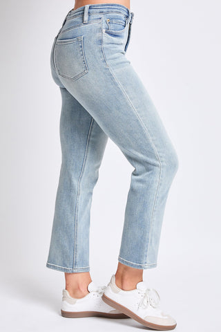 Women's High Rise Vintage Stretch Straight  Jeans