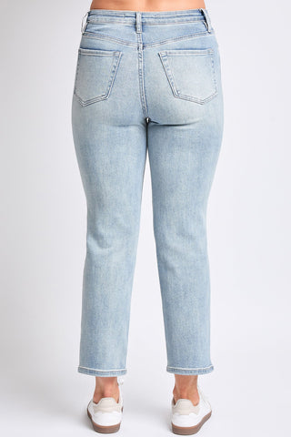 Women's High Rise Vintage Stretch Straight  Jeans