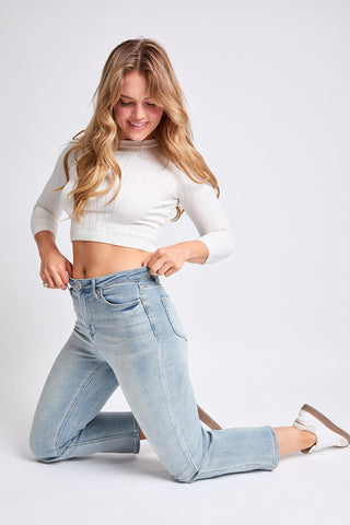 Women's High Rise Vintage Stretch Straight  Jeans