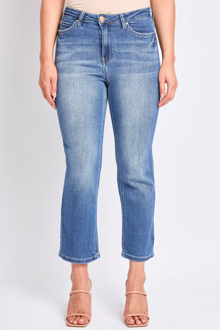 Women's High Rise Vintage Stretch Straight  Jeans