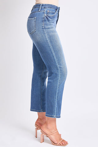 Women's High Rise Vintage Stretch Straight  Jeans