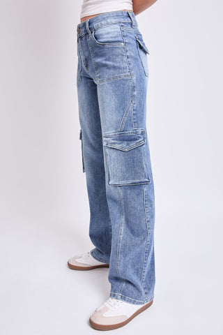 Pants Women's High Rise Skater Cargo Jeans