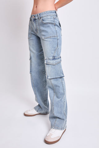Pants Women's High Rise Skater Cargo Jeans