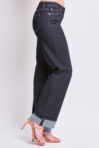 Pants Women's Britney Low Rise Wide Leg Cuff Jeans