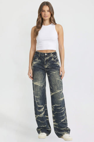 Women's Wide Leg Essential Baggy Jeans