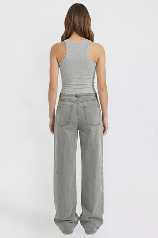 Women's Relaxed Super Wide Love Print Jeans