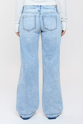 Women's Release Hem Wide Leg Jeans
