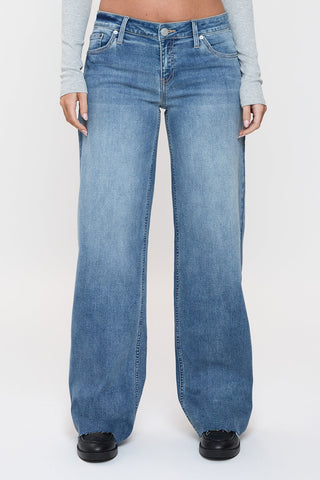 Women's Low Rise Wide Leg Jeans